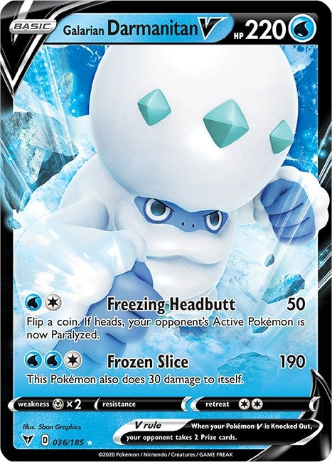 Image for Galarian Darmanitan V (036/185) [SWSH04: Vivid Voltage] - Pokemon