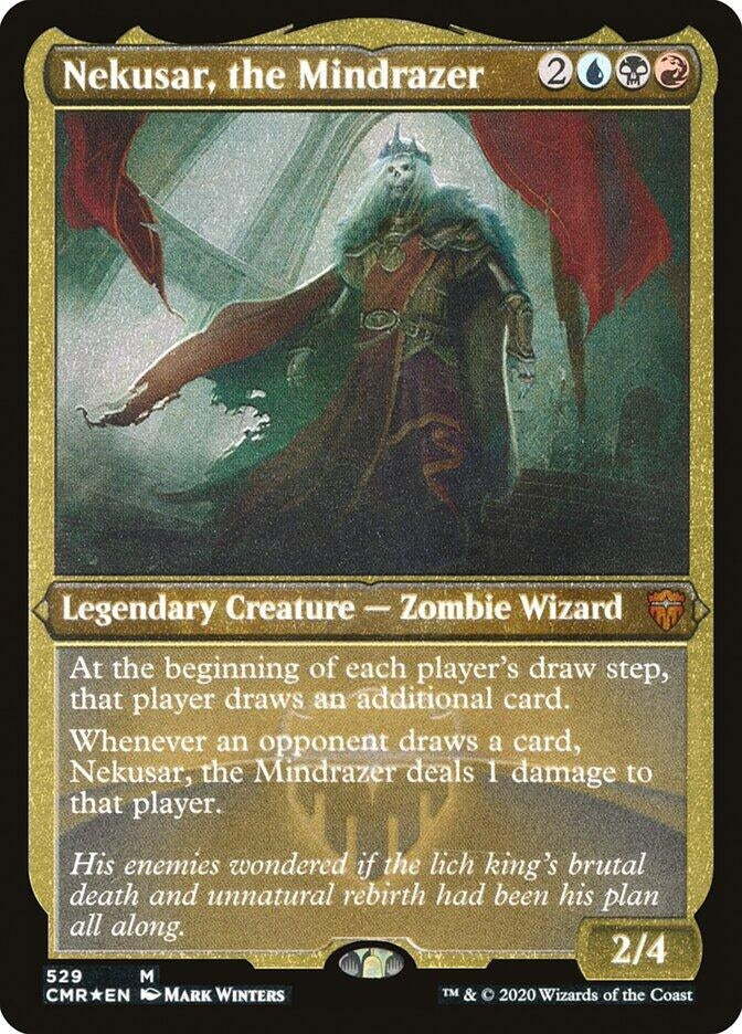 Image for Nekusar, the Mindrazer (Foil Etched) (529) [Commander Legends] - Magic: The Gathering