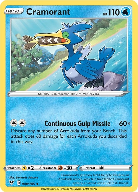 Image for Cramorant (040/185) [SWSH04: Vivid Voltage] - Pokemon