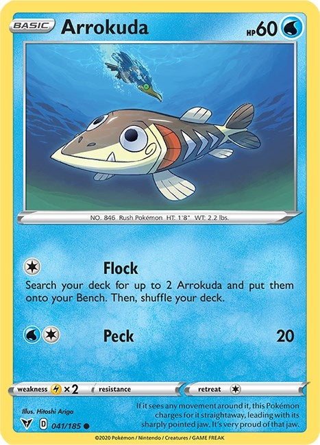 Image for Arrokuda (041/185) [SWSH04: Vivid Voltage] - Pokemon