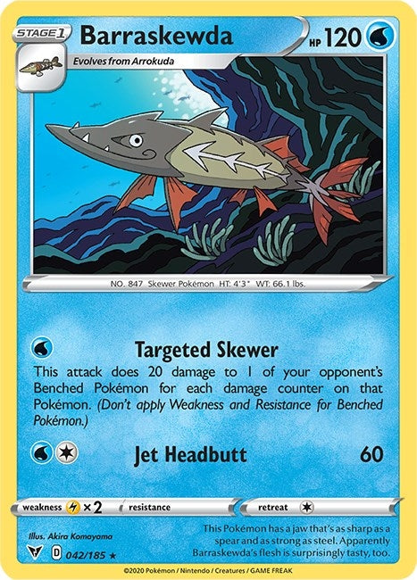 Image for Barraskewda (042/185) [SWSH04: Vivid Voltage] - Pokemon
