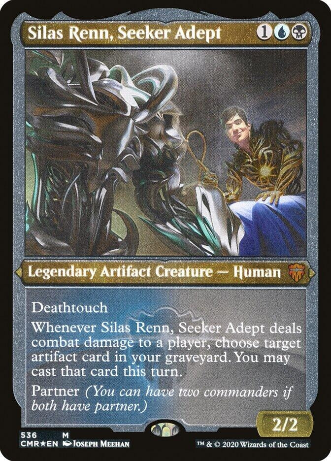 Image for Silas Renn, Seeker Adept (Foil Etched) (536) [Commander Legends] - Magic: The Gathering