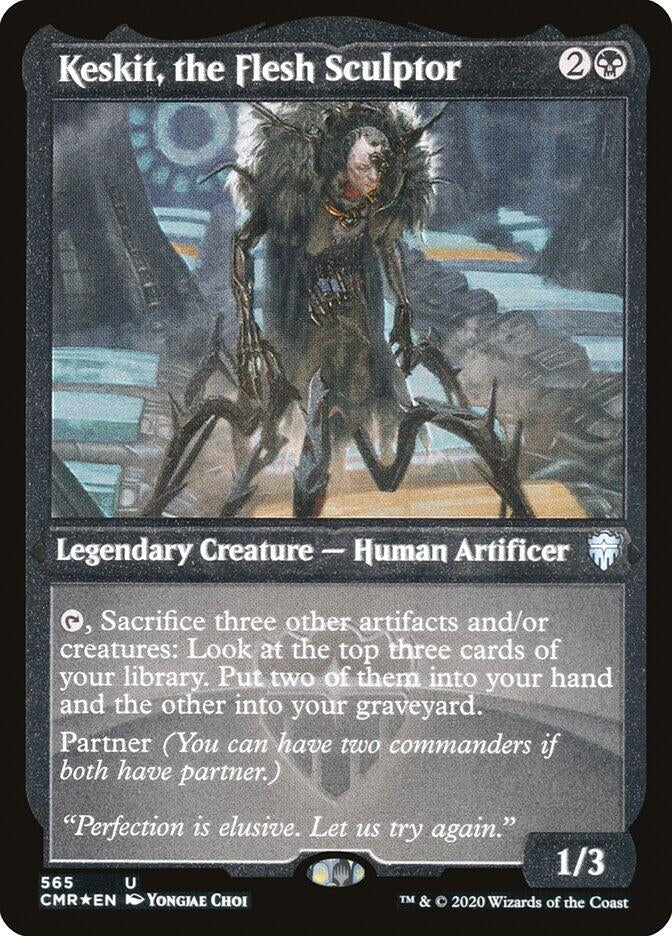 Image for Keskit, the Flesh Sculptor (Foil Etched) (565) [Commander Legends] - Magic: The Gathering