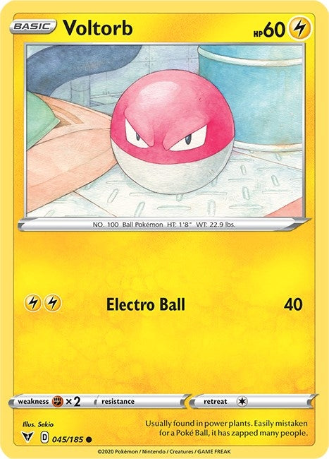 Image for Voltorb (045/185) [SWSH04: Vivid Voltage] - Pokemon