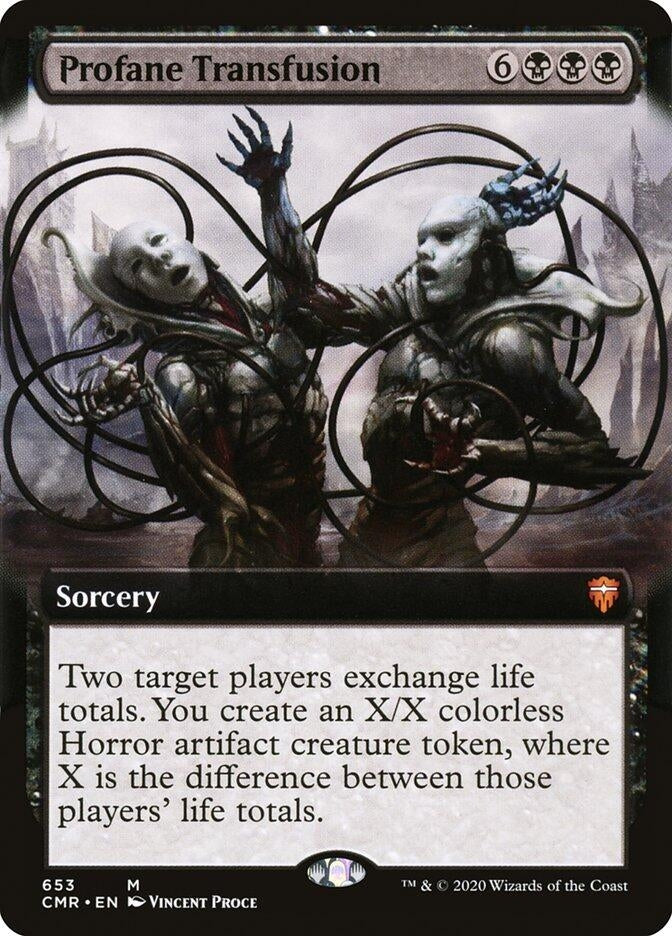 Image for Profane Transfusion (Extended Art) (653) [Commander Legends] - Magic: The Gathering