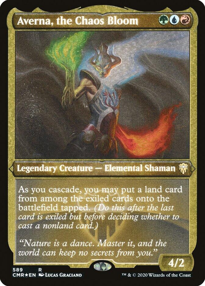 Image for Averna, the Chaos Bloom (Foil Etched) (589) [Commander Legends] - Magic: The Gathering