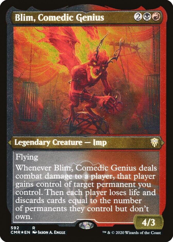 Image for Blim, Comedic Genius (Foil Etched) (592) [Commander Legends] - Magic: The Gathering