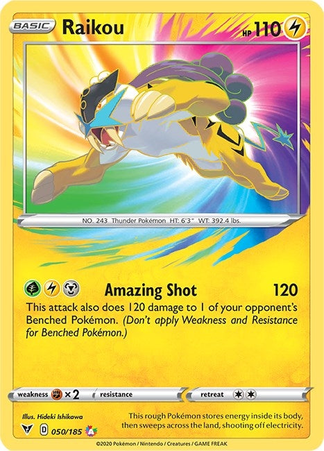 Image for Raikou (050/185) [SWSH04: Vivid Voltage] - Pokemon