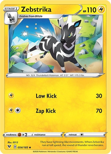 Image for Zebstrika (054/185) [SWSH04: Vivid Voltage] - Pokemon