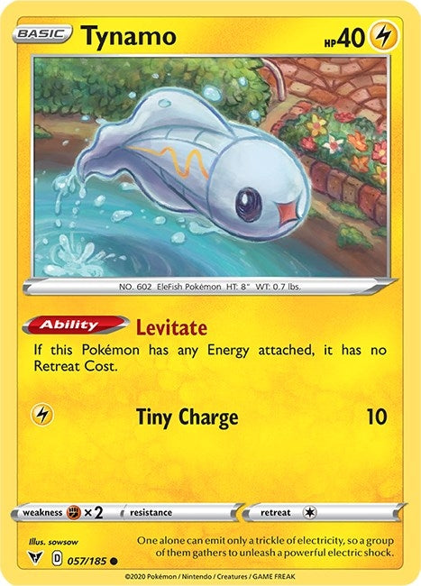 Image for Tynamo (057/185) [SWSH04: Vivid Voltage] - Pokemon