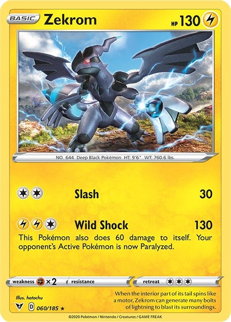 Image for Zekrom (060/185) [SWSH04: Vivid Voltage] - Pokemon