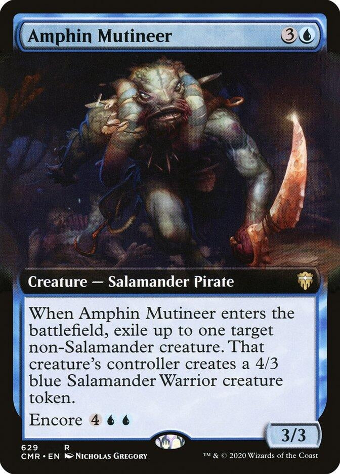 Image for Amphin Mutineer (Extended Art) (629) [Commander Legends] - Magic: The Gathering