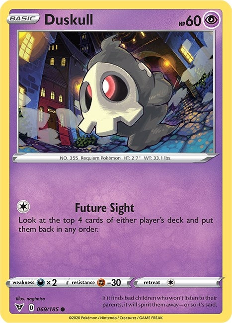 Image for Duskull (069/185) [SWSH04: Vivid Voltage] - Pokemon
