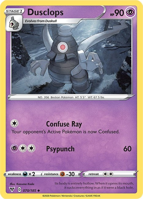 Image for Dusclops (070/185) [SWSH04: Vivid Voltage] - Pokemon