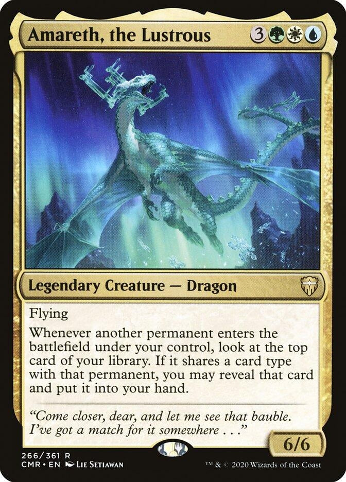 Image for Amareth, the Lustrous (266) [Commander Legends] - Magic: The Gathering