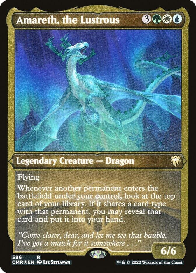 Image for Amareth, the Lustrous (Foil Etched) (586) [Commander Legends] - Magic: The Gathering