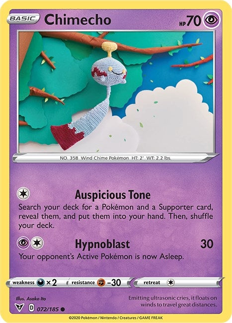 Image for Chimecho (072/185) [SWSH04: Vivid Voltage] - Pokemon