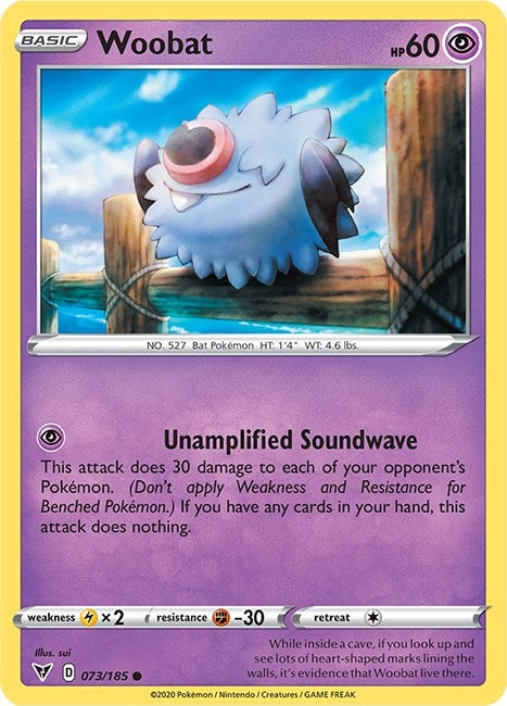 Image for Woobat (073/185) [SWSH04: Vivid Voltage] - Pokemon