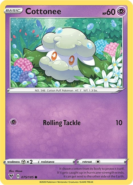Image for Cottonee (075/185) [SWSH04: Vivid Voltage] - Pokemon