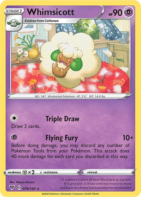 Whimsicott (076/185) [SWSH04: Vivid Voltage]