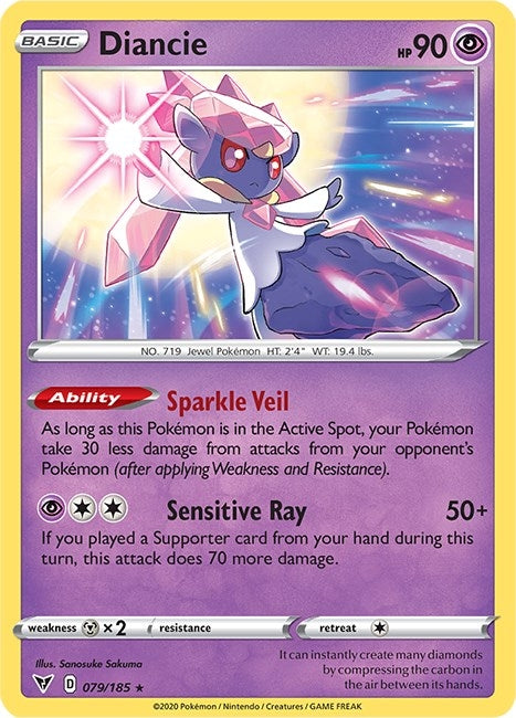 Image for Diancie (079/185) [SWSH04: Vivid Voltage] - Pokemon