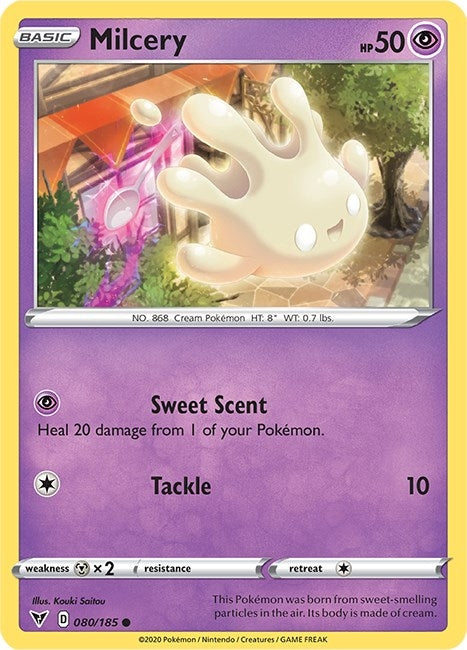 Image for Milcery (080/185) [SWSH04: Vivid Voltage] - Pokemon