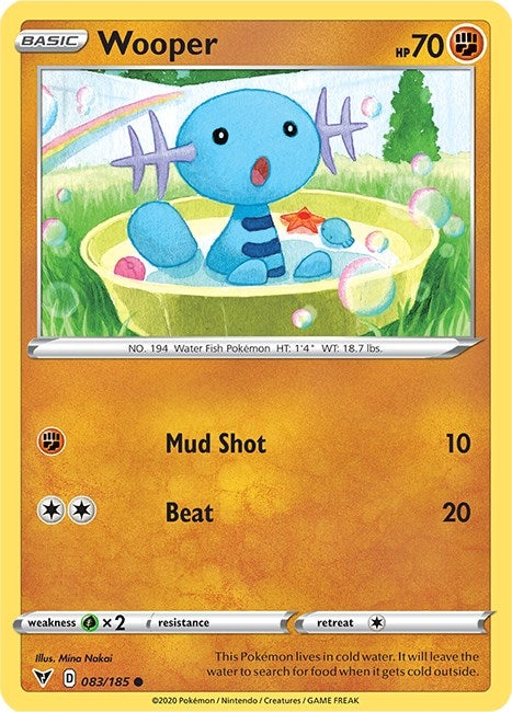Image for Wooper (083/185) [SWSH04: Vivid Voltage] - Pokemon