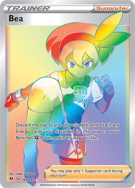 Image for Bea (Secret) (193/185) [SWSH04: Vivid Voltage] - Pokemon