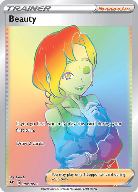 Image for Beauty (Secret) (194/185) [SWSH04: Vivid Voltage] - Pokemon