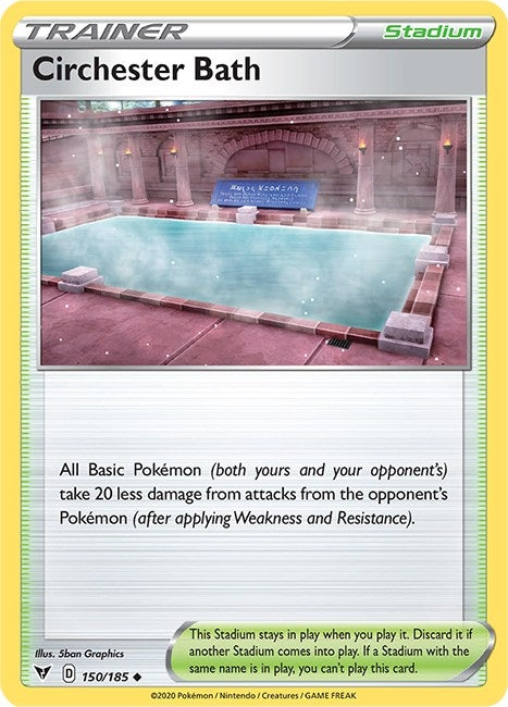 Image for Circhester Bath (150/185) [SWSH04: Vivid Voltage] - Pokemon