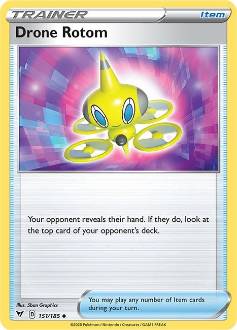 Image for Drone Rotom (151/185) [SWSH04: Vivid Voltage] - Pokemon