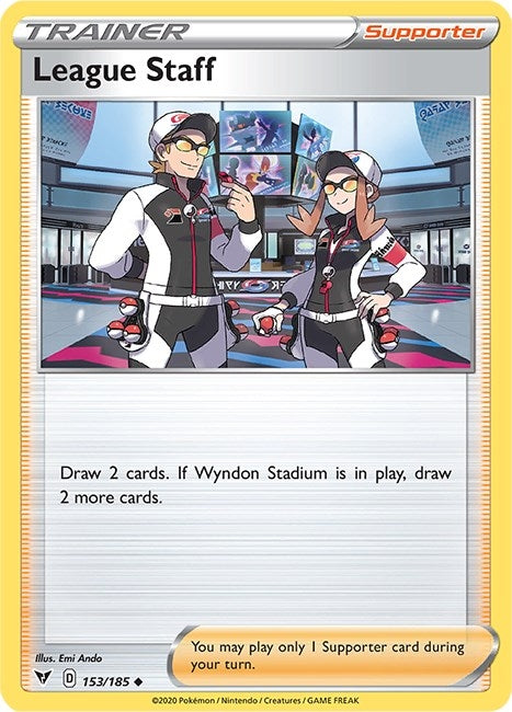 Image for League Staff (153/185) [SWSH04: Vivid Voltage] - Pokemon