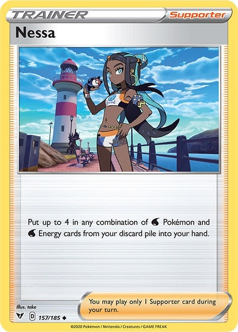 Image for Nessa (157/185) [SWSH04: Vivid Voltage] - Pokemon