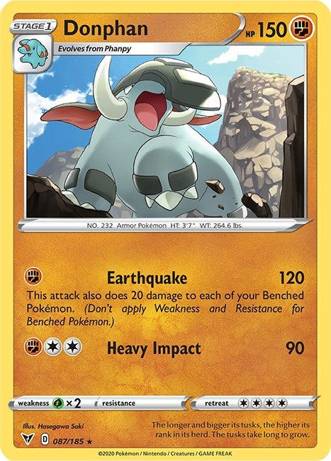 Image for Donphan (087/185) [SWSH04: Vivid Voltage] - Pokemon