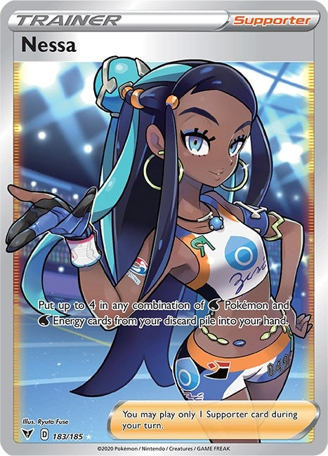 Image for Nessa (Full Art) (183/185) [SWSH04: Vivid Voltage] - Pokemon