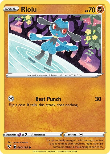 Image for Riolu (090/185) [SWSH04: Vivid Voltage] - Pokemon