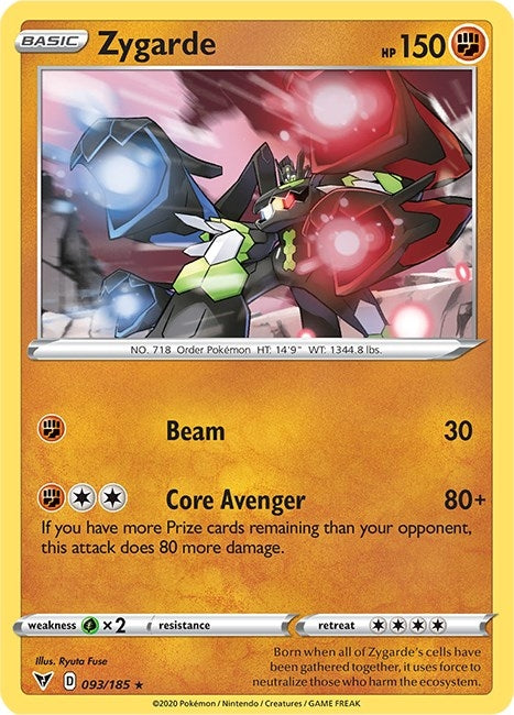 Image for Zygarde (093/185) [SWSH04: Vivid Voltage] - Pokemon