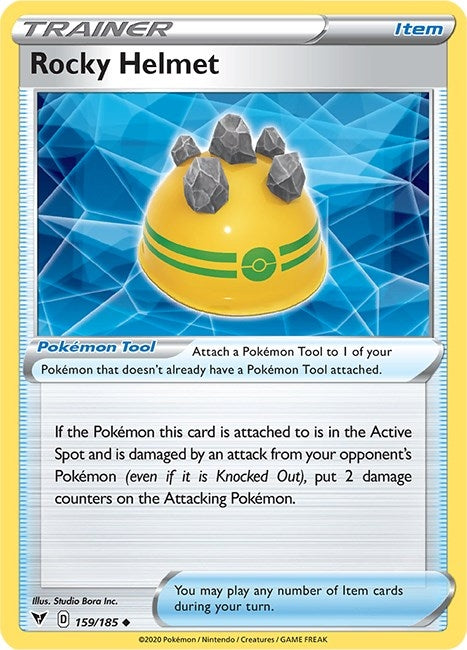 Image for Rocky Helmet (159/185) [SWSH04: Vivid Voltage] - Pokemon