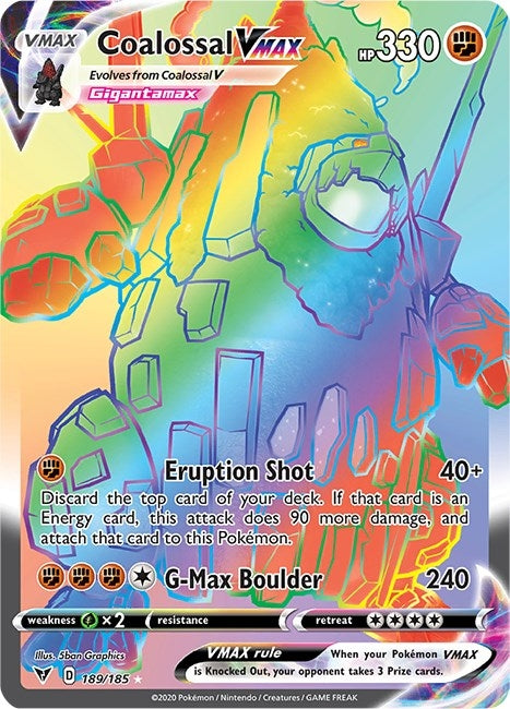 Image for Coalossal VMAX (Secret) (189/185) [SWSH04: Vivid Voltage] - Pokemon