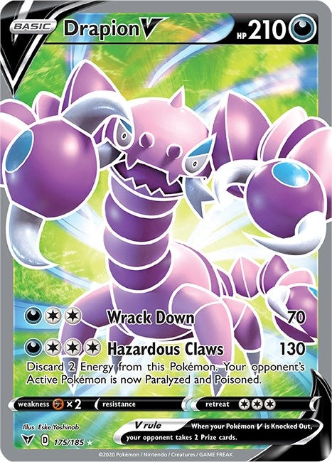 Image for Drapion V (Full Art) (175/185) [SWSH04: Vivid Voltage] - Pokemon