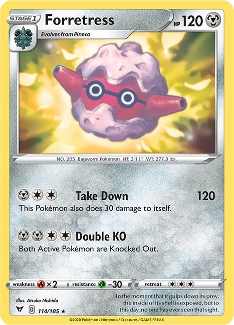 Image for Forretress (114/185) [SWSH04: Vivid Voltage] - Pokemon