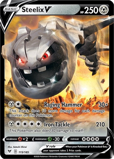 Image for Steelix V (115/185) [SWSH04: Vivid Voltage] - Pokemon