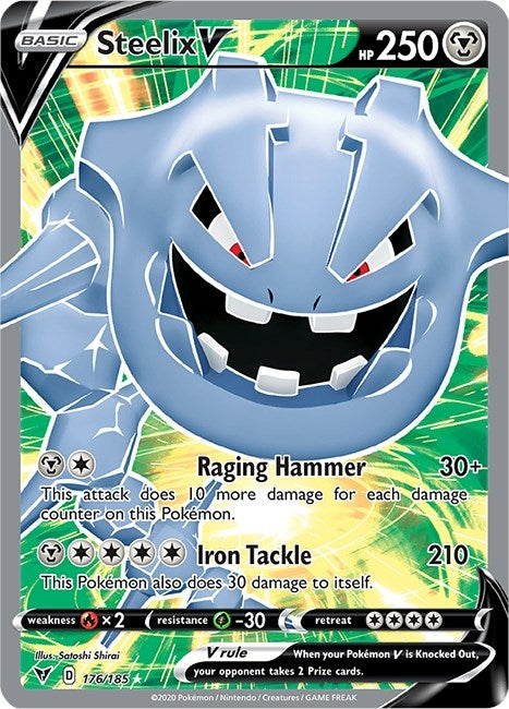 Image for Steelix V (Full Art) (176/185) [SWSH04: Vivid Voltage] - Pokemon