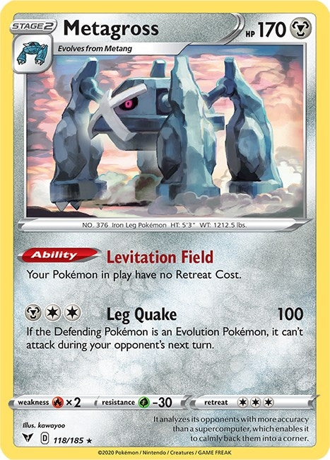 Image for Metagross (118/185) [SWSH04: Vivid Voltage] - Pokemon
