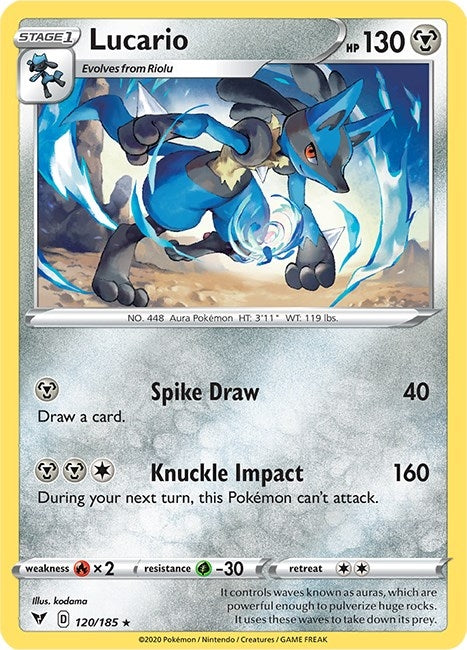 Image for Lucario (120/185) [SWSH04: Vivid Voltage] - Pokemon