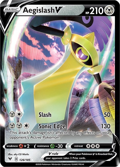 Image for Aegislash V (126/185) [SWSH04: Vivid Voltage] - Pokemon