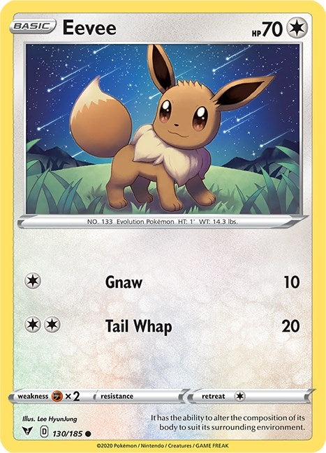 Image for Eevee (130/185) [SWSH04: Vivid Voltage] - Pokemon