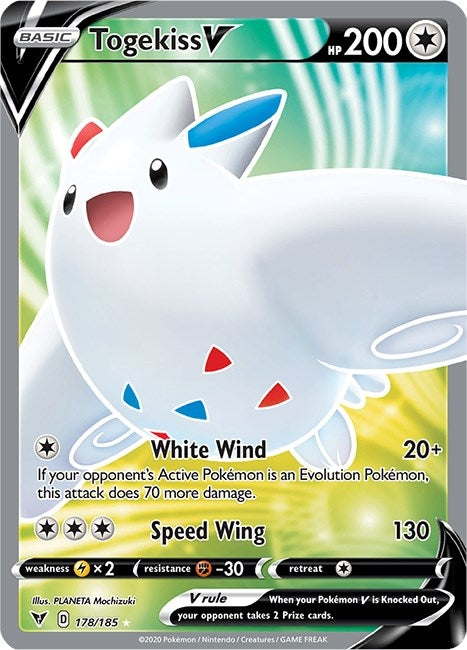 Image for Togekiss V (Full Art) (178/185) [SWSH04: Vivid Voltage] - Pokemon