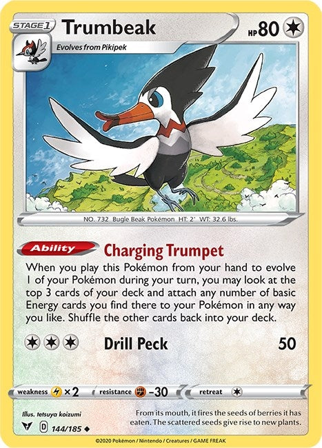 Image for Trumbeak (144/185) [SWSH04: Vivid Voltage] - Pokemon