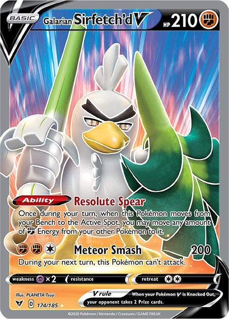 Image for Galarian Sirfetch'd V (Full Art) (174/185) [SWSH04: Vivid Voltage] - Pokemon